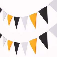 毛氈萬聖節三角掛旗 2入, 三重