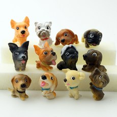 FORES 玻璃盆栽狗狗公仔組, 混合色