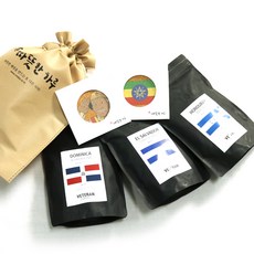 KAGNEW 咖啡豆 D款 240g 3包+杯墊, 無研磨咖啡豆, 720g, 1組