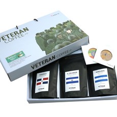 KAGNEW 咖啡豆禮盒組 240g, 多米尼克咖啡+薩爾瓦多咖啡+洪都拉斯咖啡+杯墊, 1組