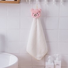 害羞豬擦手巾, 白色的, 1個