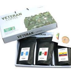 KAGNEW 咖啡豆禮盒 E款 240g+圖案杯墊, 危地馬拉咖啡+墨西哥咖啡+厄瓜多爾咖啡+杯墊, 1組