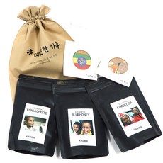 KAGNEW 咖啡豆 240g 3包+圖案杯墊組, 無研磨咖啡豆, 720g, 1組