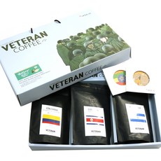 KAGNEW 咖啡豆禮盒 C款 240g+圖案杯墊組, 1組, 哥倫比亞咖啡+ 哥斯大黎加咖啡+尼加拉瓜咖啡