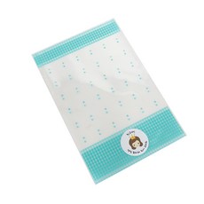 格紋袋 300入 + 新款皇冠女孩貼紙 2款 x 150入, 薄荷綠, 1套