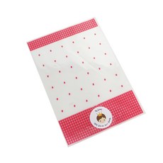 格紋袋 300p + 新款皇冠男孩貼紙 2款 x 150p, 粉紅色, 1套