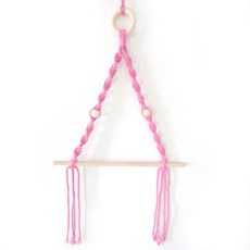 可掛式設計紙巾架, 粉色的, 1個