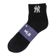 MLB 男款基本雙層氣墊短襪 5雙組 MLB3402BK