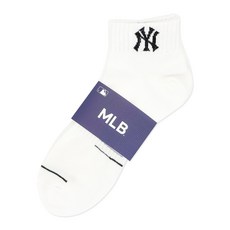 MLB 男款底部線條短襪 5雙入 MLB3201WH