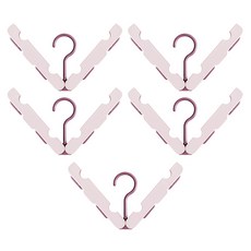 마켓감성 접는 옷걸이, 진핑크, 5개