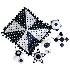 NANDDONG DIY床邊安撫玩具 小豬 黑白