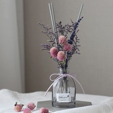 LALA POTPOURRI 薰衣草紫羅蘭花擴香瓶, 100ml, 3純淨棉, 1個