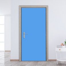 새암산업 현관문 시트지, 샌드세룰리안블루SG-709H, 폭 100cm x 길이 210cm