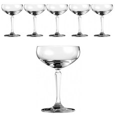 Ocean Glass Connection 碟形香檳杯, 6個