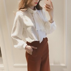 POPLARNC 加尼領結飾帶襯衫