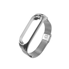 anyclear 小米手環3/4金屬錶帶, 銀色, 金屬錶帶3/4