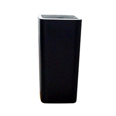 홈스웰 ONE BIN 원터치 인테리어 휴지통 12L, 블랙, 1개