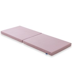 아지오텍스 서포트슬립 2단 접이식 메모리폼 토퍼매트리스, 스퀘어바이올렛, 7.5cm