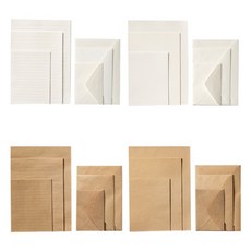 자연과사람 크라프트 화이트 편지지세트, 1개