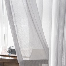 亮面素色飯店內層窗簾, 灰色