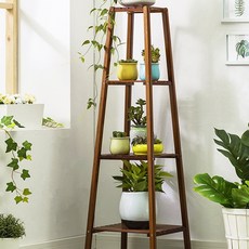 가팡 원목 화분장 I, 월넛, 4단