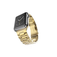 IAMPANDA Apple Watch 5 4 3 2 42mm/44mm 霧面金屬錶帶, 金色, 1個