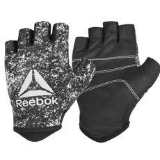 Reebok 女款健身手套, 黑，白