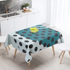 I Love Home 復古手繪圖案咖啡桌桌布, TYPE11, 100 x 140 cm