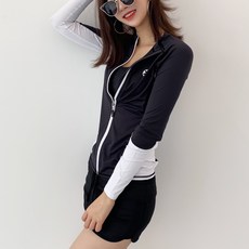 튜브트리 여성용 커버 나그랑 집업 래쉬가드 상의