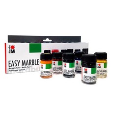 Marabu 簡單的大理石大理石花紋油漆, 15毫升, 6 種顏色