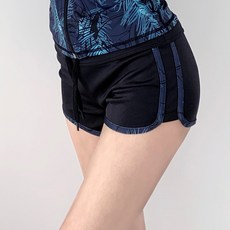 NAYASTYLE 女款海軍藍叢林短褲