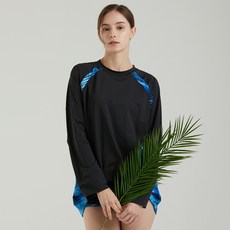 에이치머스 여성용 보홀 오버핏 래쉬가드 상의 + 오슬로 팬츠
