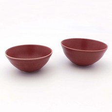 데일리 모아 飯碗湯碗組, 印度紅(霧面), 飯碗 + 湯碗