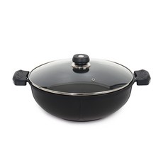 QUEEN SENSE 電磁爐適用雙耳鑽石不沾多功能萬用鍋, 直徑32cm, 1個