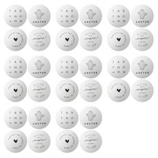 GOODIE FOODIE 門後防撞墊 4入, 8套, 白色