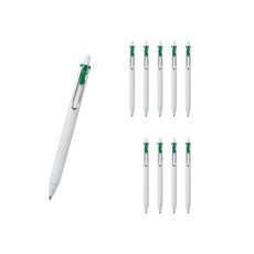 Uni 三菱 ball uni-ball 中性墨水筆 0.5mm, 綠色, 10個