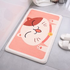 動物圖案玄關浴室地墊, 20鐘貓