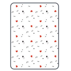 moms nature 雙面防水墊, 愛心款