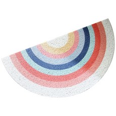 JHCompany 半月形門口玄關地墊 L, 彩虹, 1個
