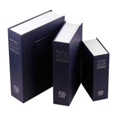 J&K 密碼式書本保險箱 中型, 海軍藍