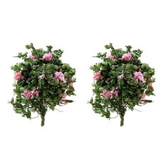 FORES 迷你繡球花場景模型材料 大, 粉紅色, 2個