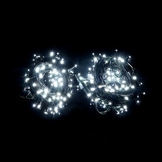 Dawoo NEW LED 燈串 100燈 2入 + 電源線, 綠色線 透明