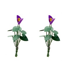 프레스 안수리움 디오라마재료 대 2p, 바이올렛