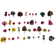 FORES 微景觀散裝彩色樹模型, 混合色