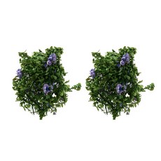 FORES 迷你繡球花微縮模型材料 大, 紫色, 2個