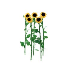 FORES 向日葵場景模型材料 小 5入, 混和顏色, 5個