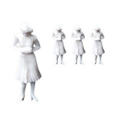 FORES 場景人物模型材料 1:30 5入, 白色, 1個