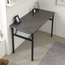 블랙 철제 다리 접이식 테이블 1000 x 450 mm, 그레이