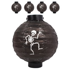 PARTYHAE 發光萬聖節燈, 骷髏, 5個