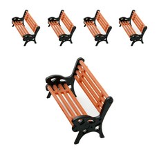 포레스 칼라 벤치 모형 1:75 5p, 혼합색상, 1개 혼합색상, 1개